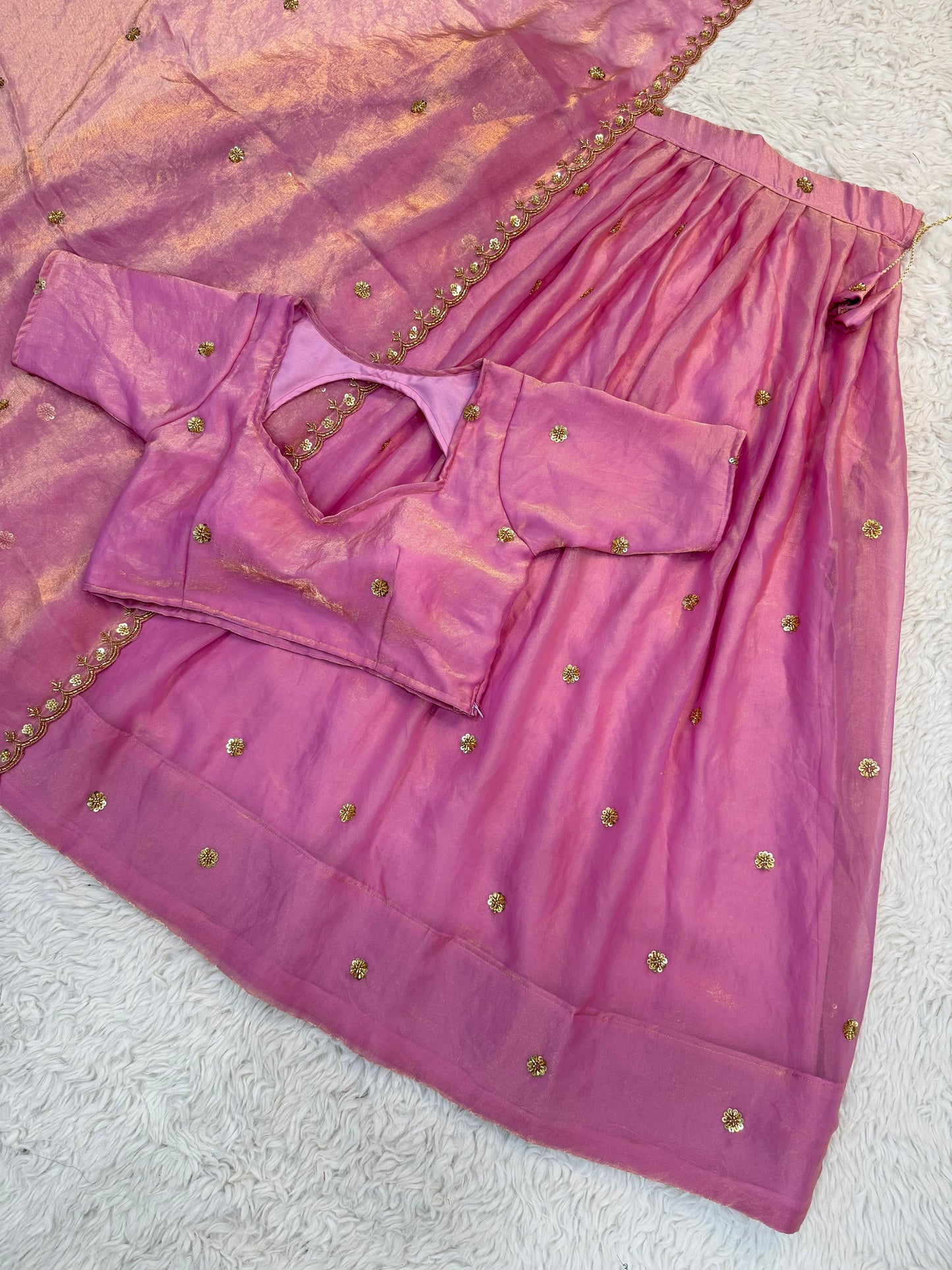 Space Silk Half Saree Set