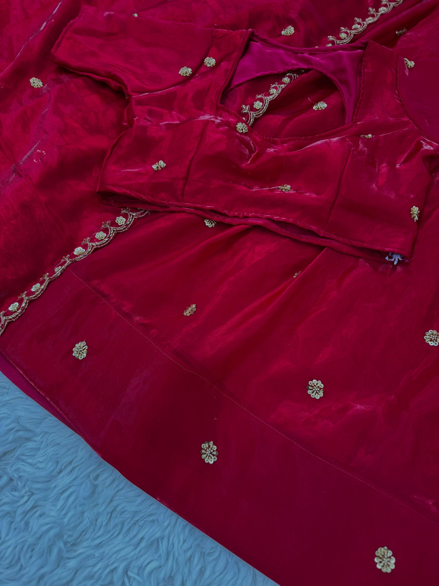 Space Silk Half Saree Set