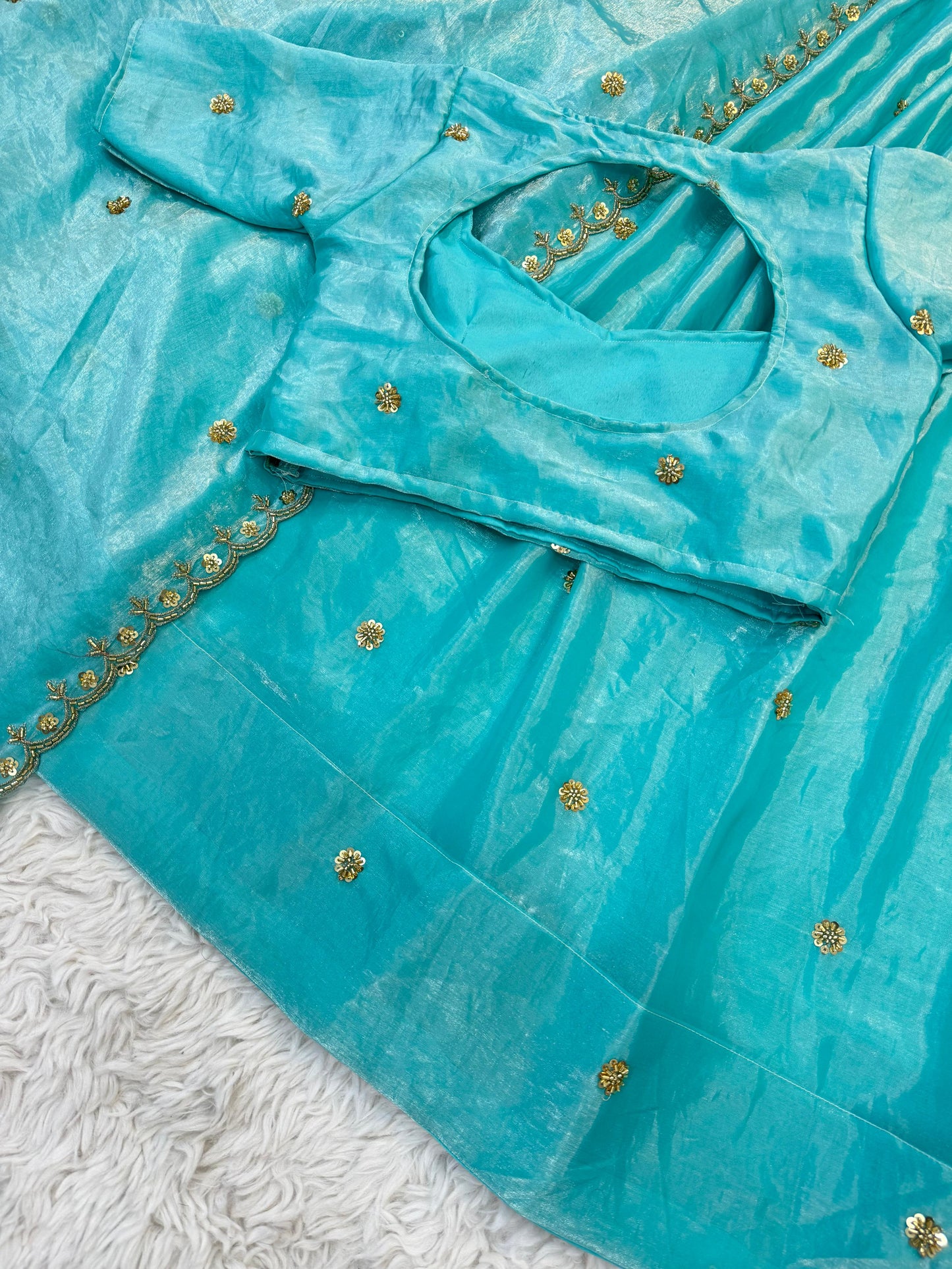 Space Silk Half Saree Set