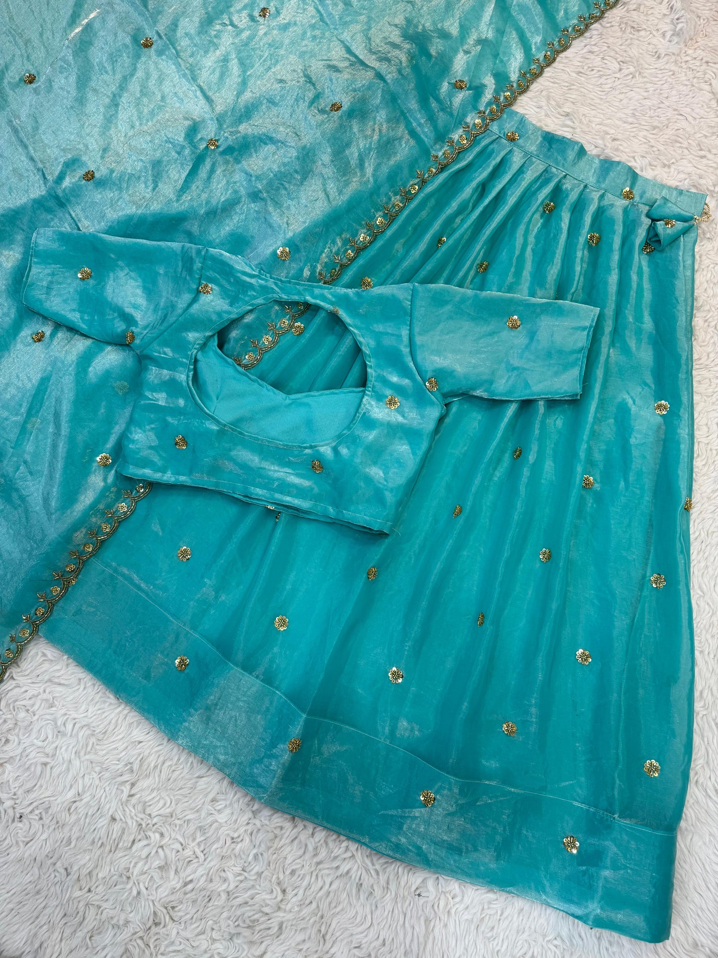 Space Silk Half Saree Set