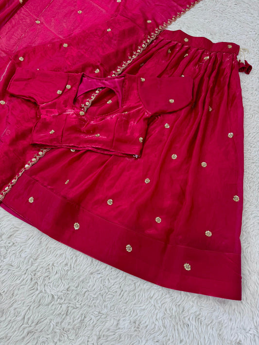 Space Silk Half Saree Set