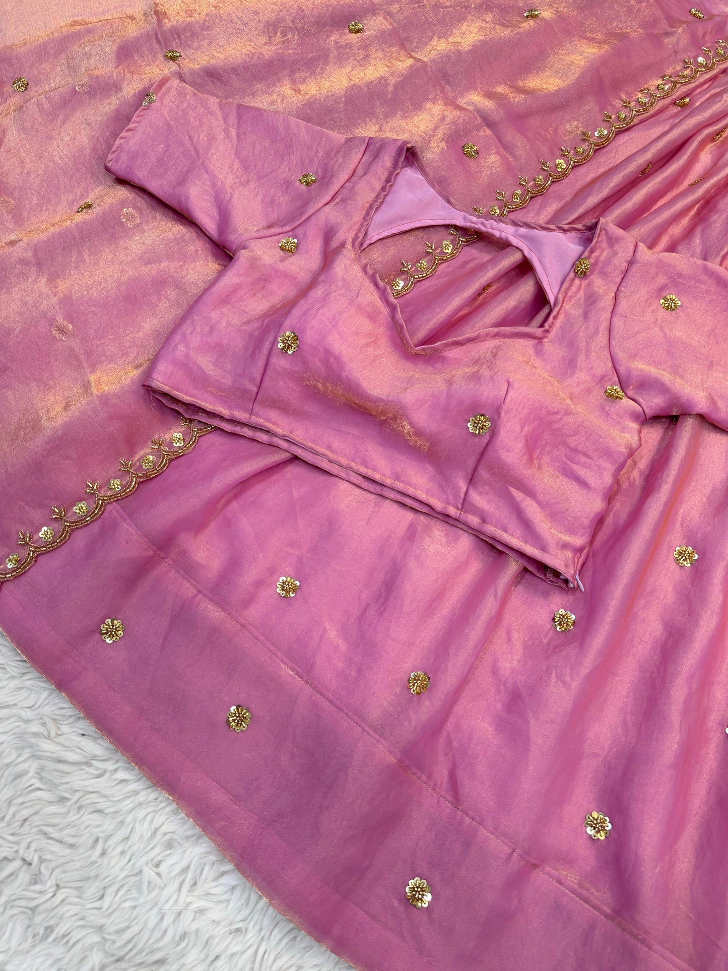 Space Silk Half Saree Set