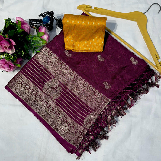 Heavy Marshmallow Blooming Color Saree