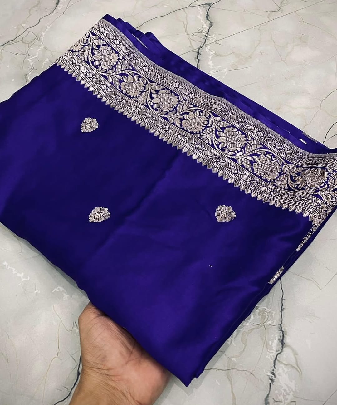 Handloom Banarasi Mashru Katan Silk Saree