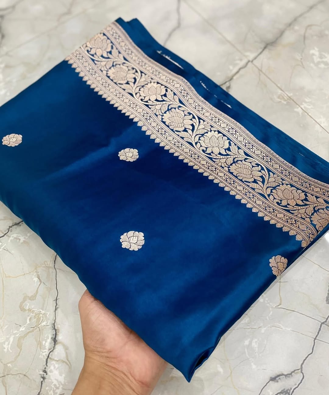 Handloom Banarasi Mashru Katan Silk Saree