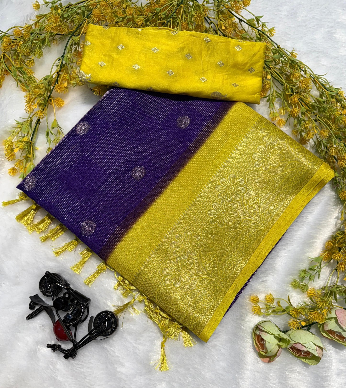 Beautiful Kolam Silk Sarees