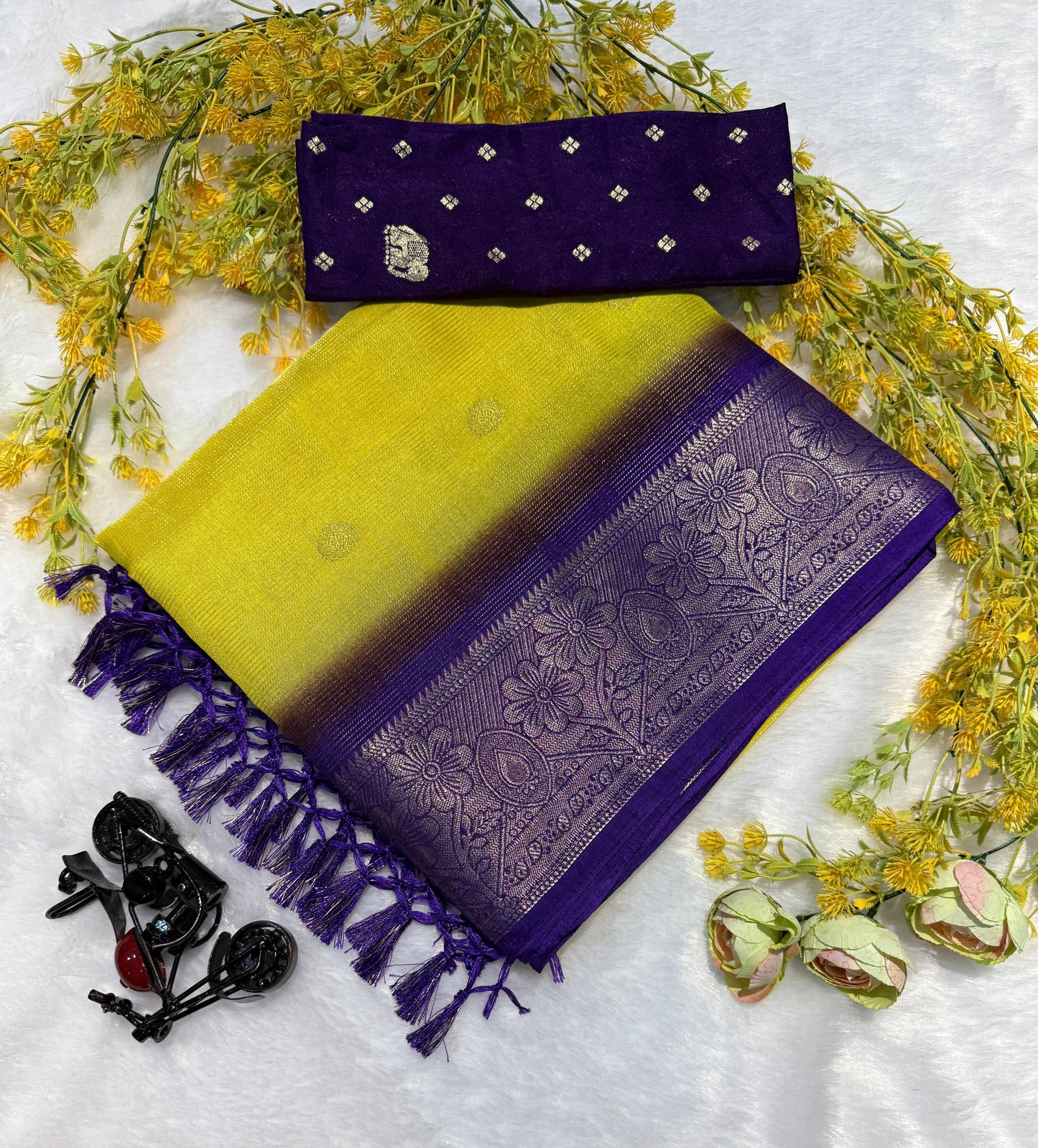 Beautiful Kolam Silk Sarees