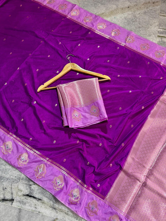 Banarasi Semi Dupion Warm Silk Saree