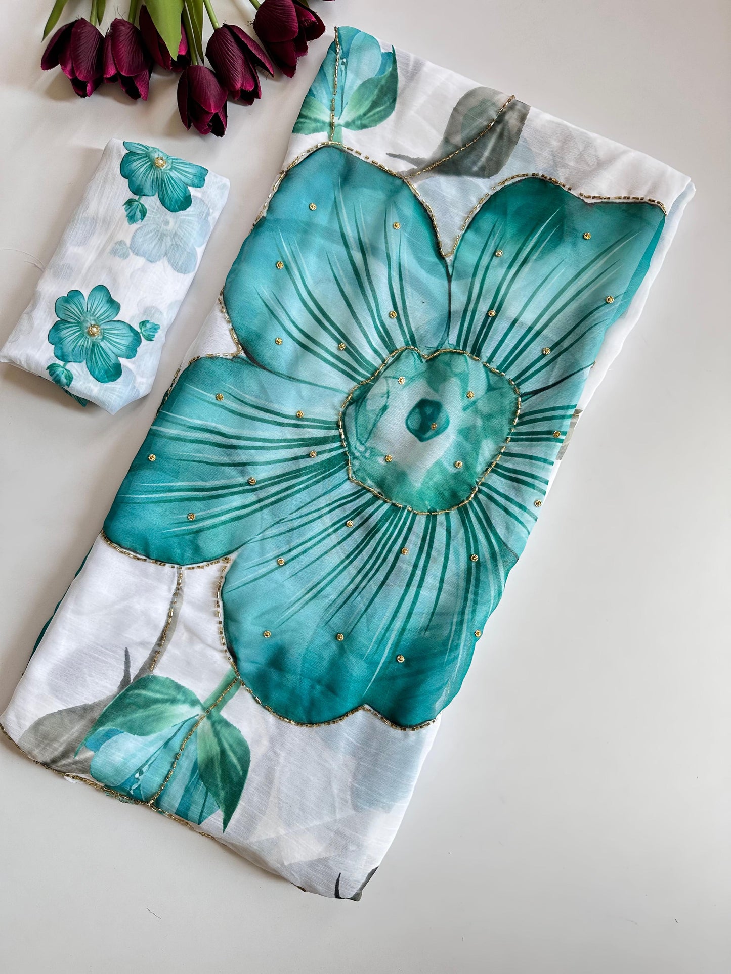 Tulips Saree