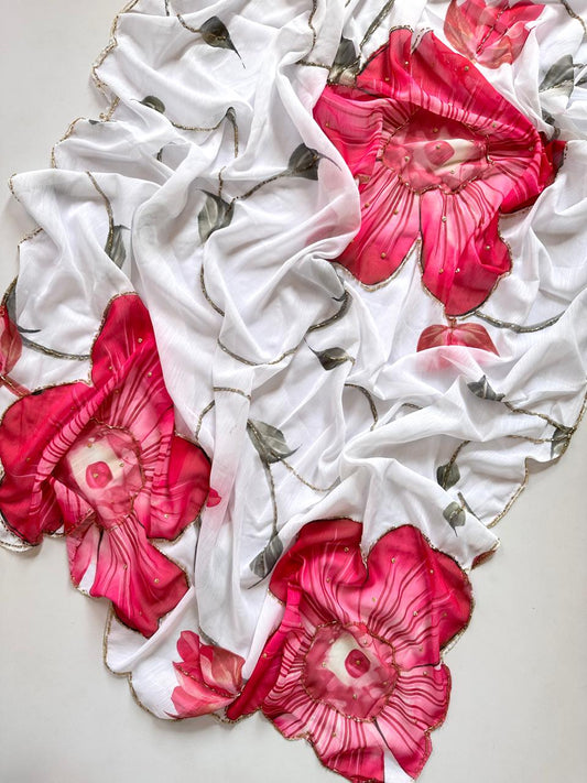 Tulips Saree