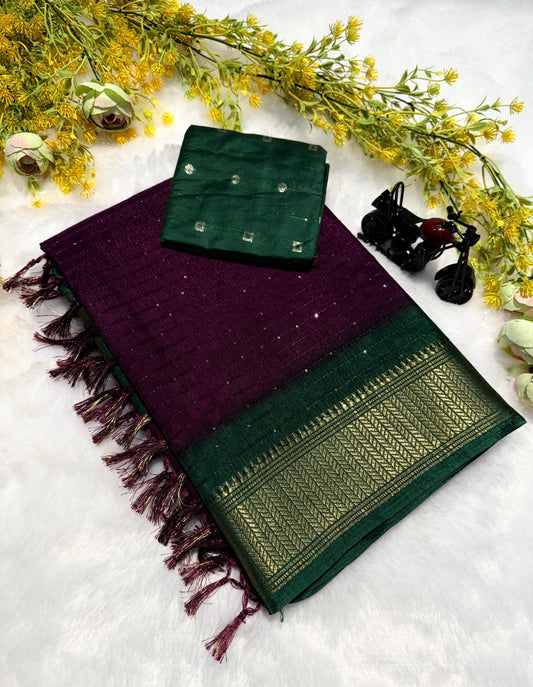 Dola Siqvanc Silk Saree – Billet Brand