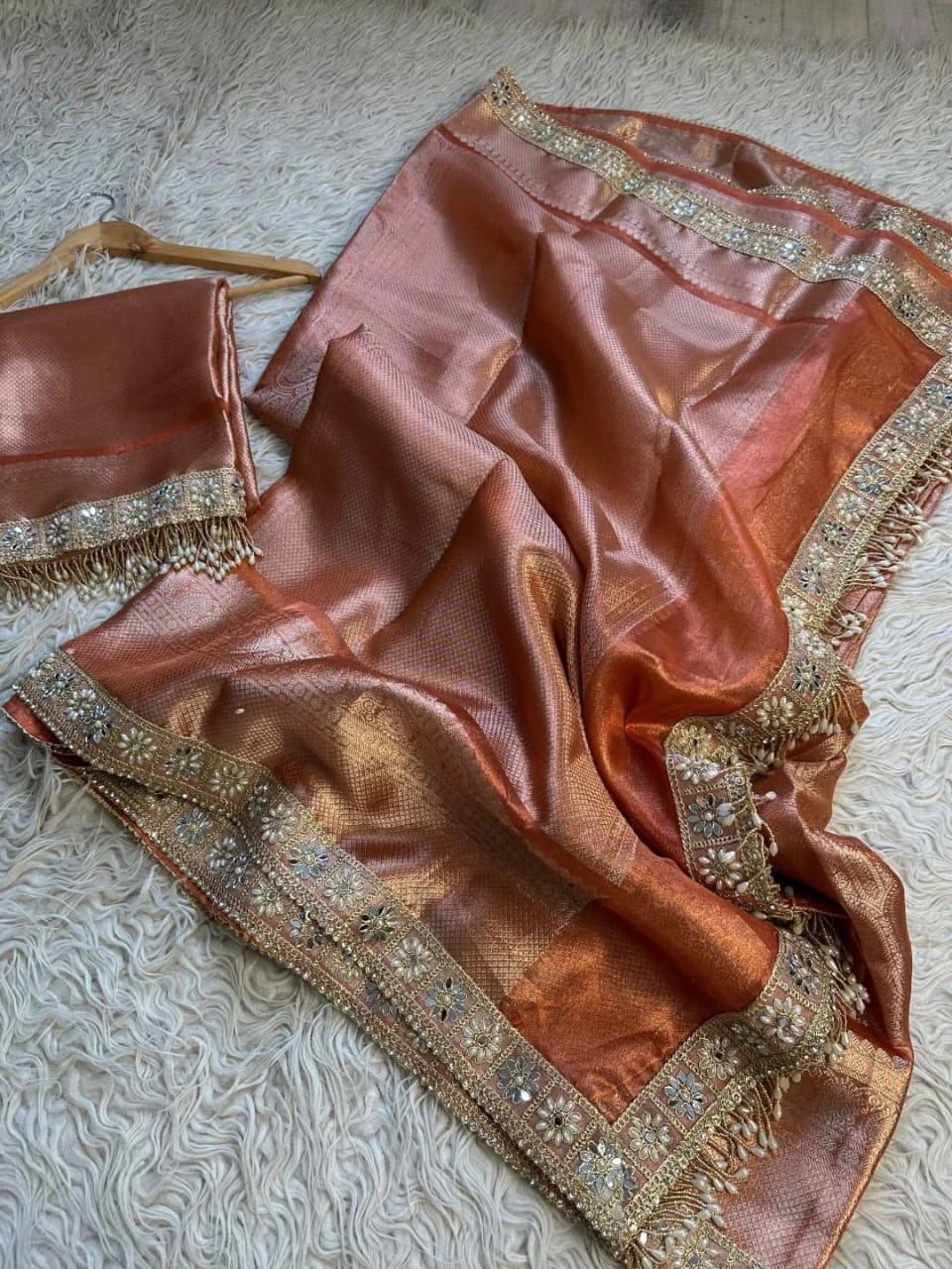 Kanjivaram Bridal Tissue Silk Saree