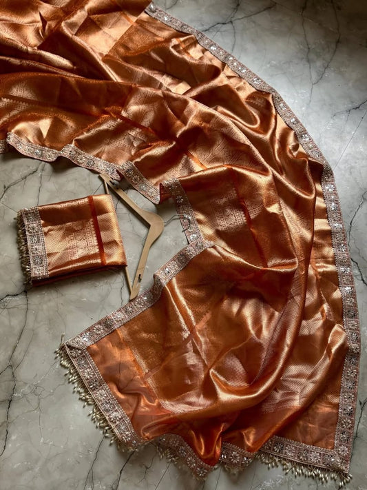 Kanjivaram Bridal Tissue Silk Saree
