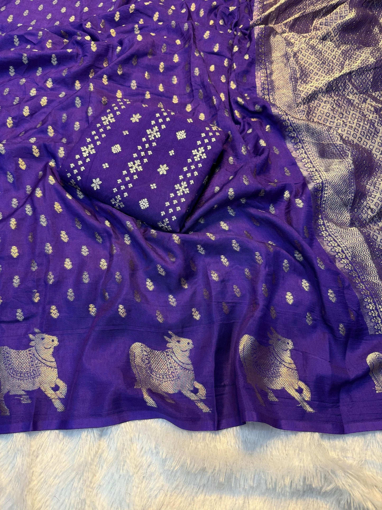 Pure Soft Viscose Dola Crepe Silk Saree