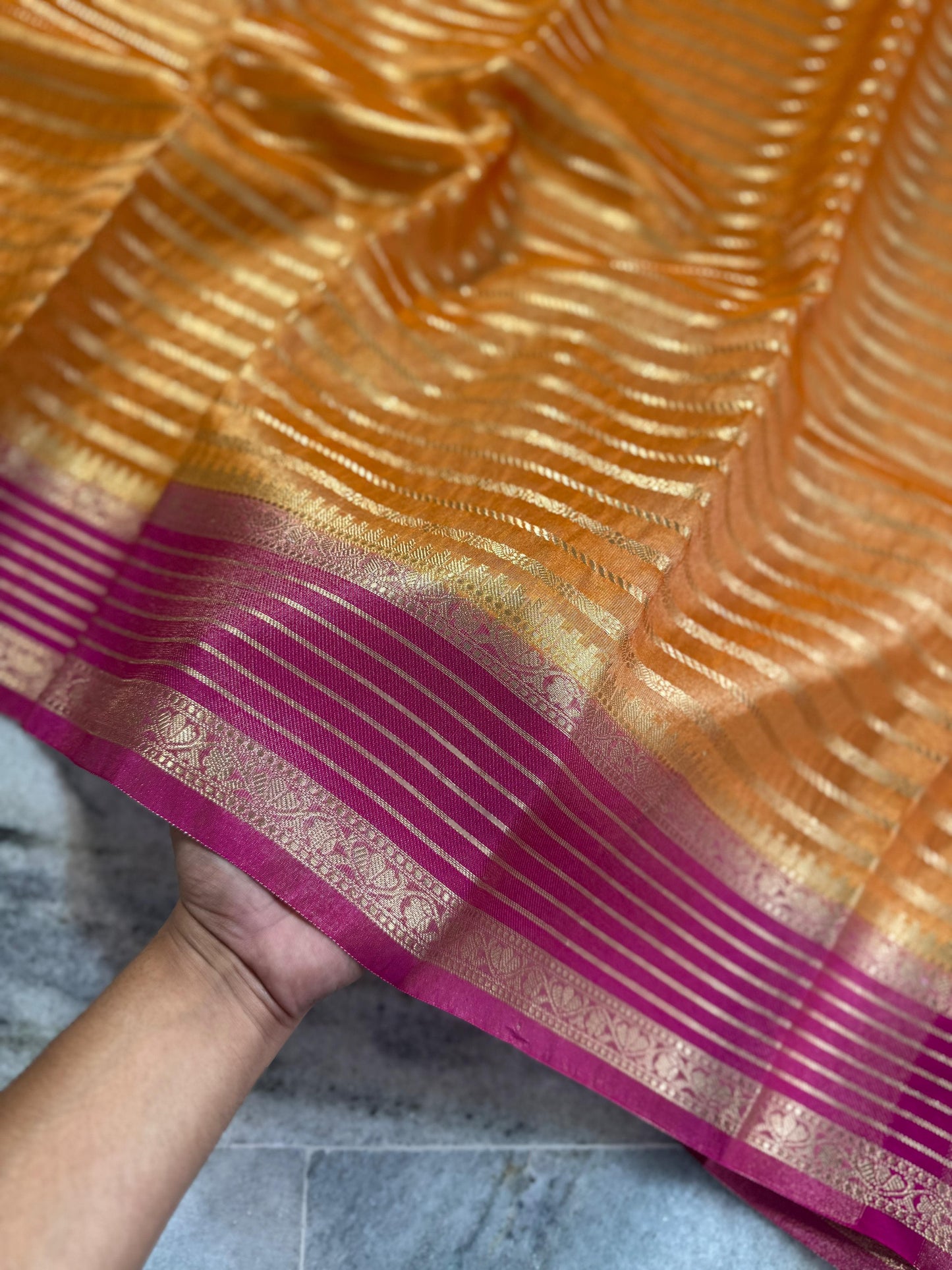 Banarasi Handloom Soft Tissue Katan Saree