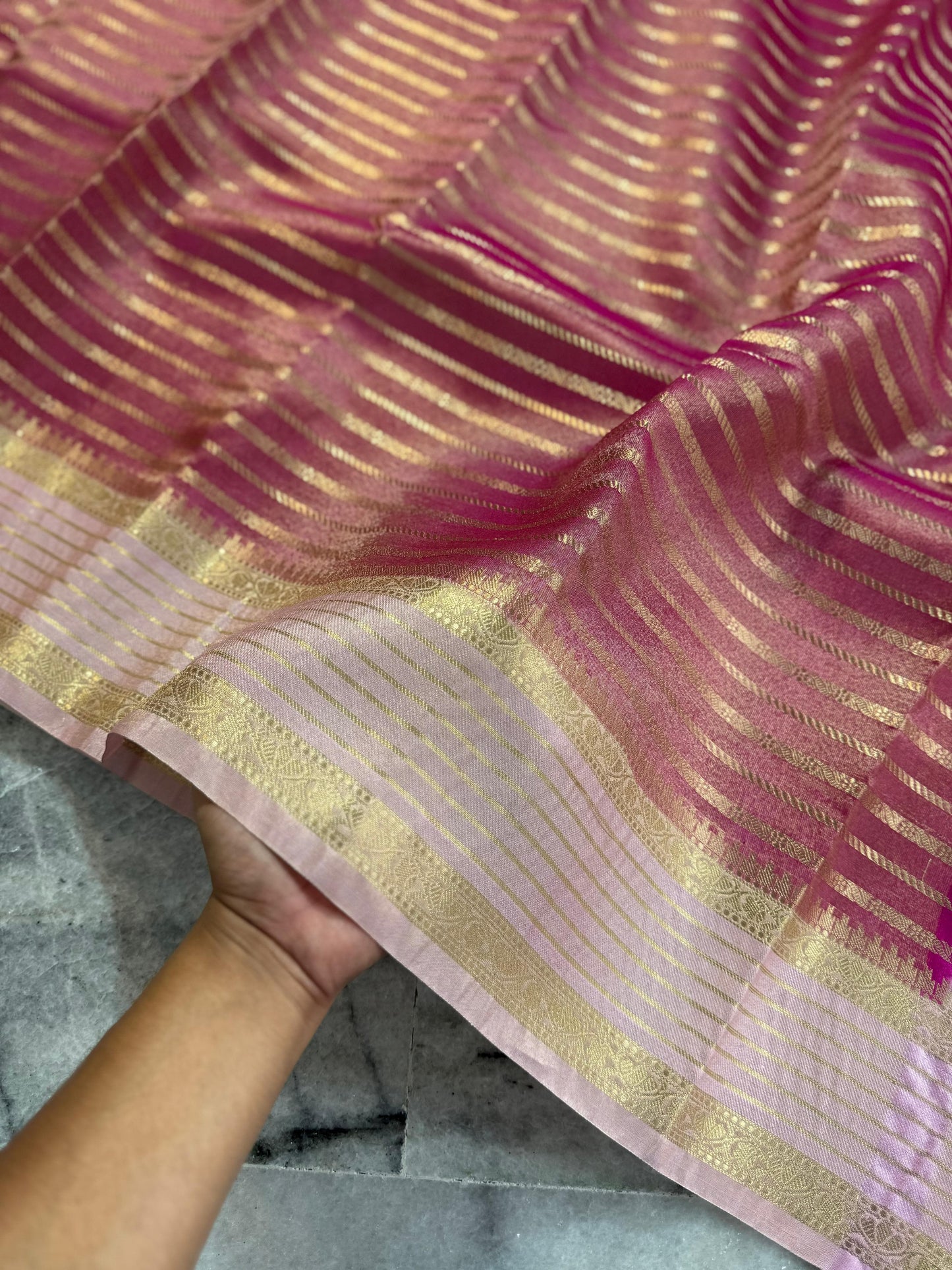 Banarasi Handloom Soft Tissue Katan Saree