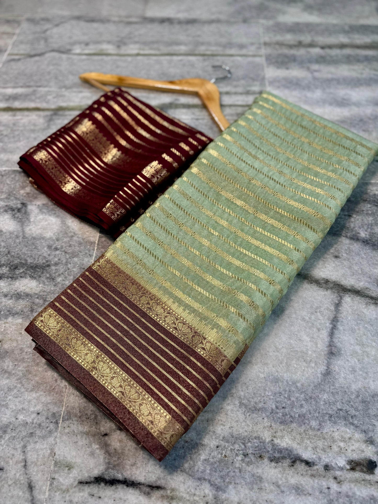 Banarasi Handloom Soft Tissue Katan Saree