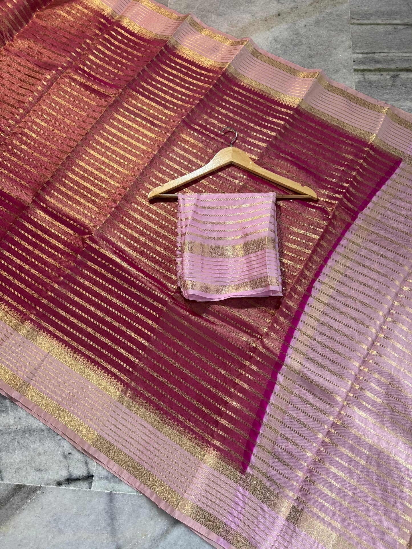 Banarasi Handloom Soft Tissue Katan Saree