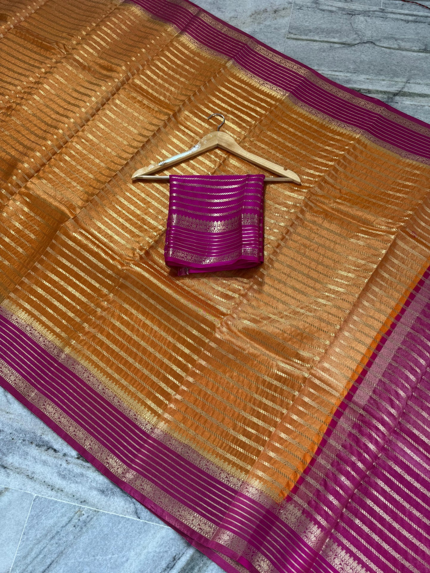 Banarasi Handloom Soft Tissue Katan Saree