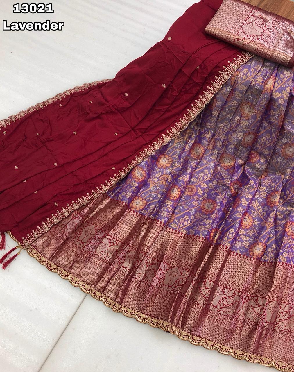 Kanjivaram Half Saree