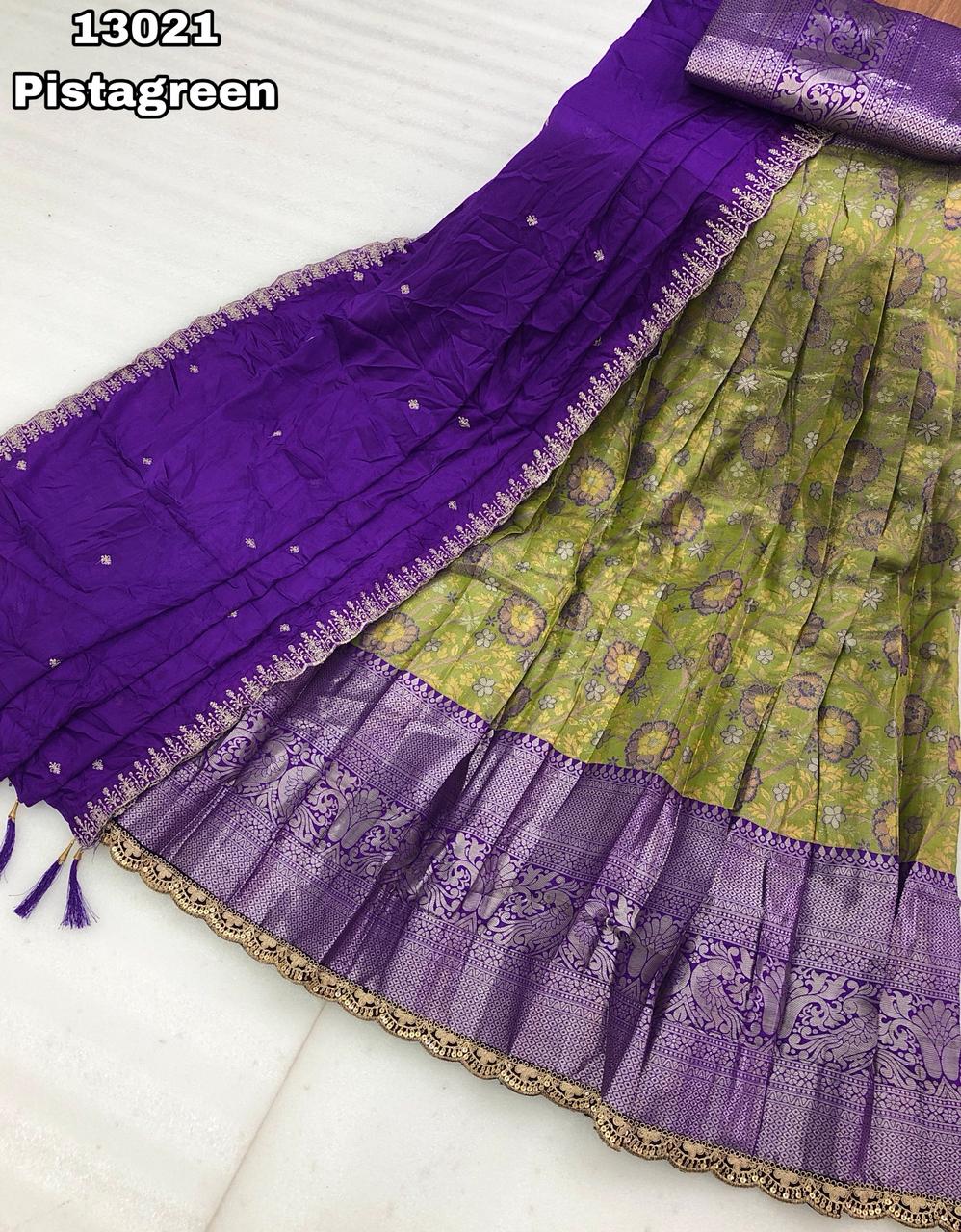 Kanjivaram Half Saree