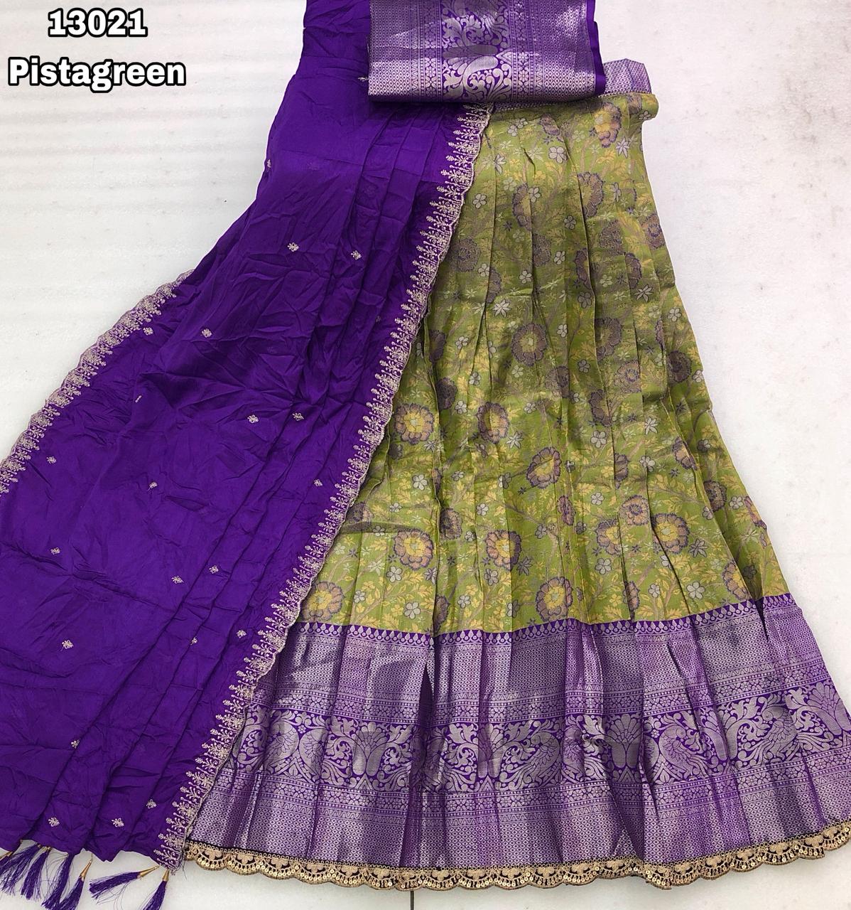 Kanjivaram Half Saree