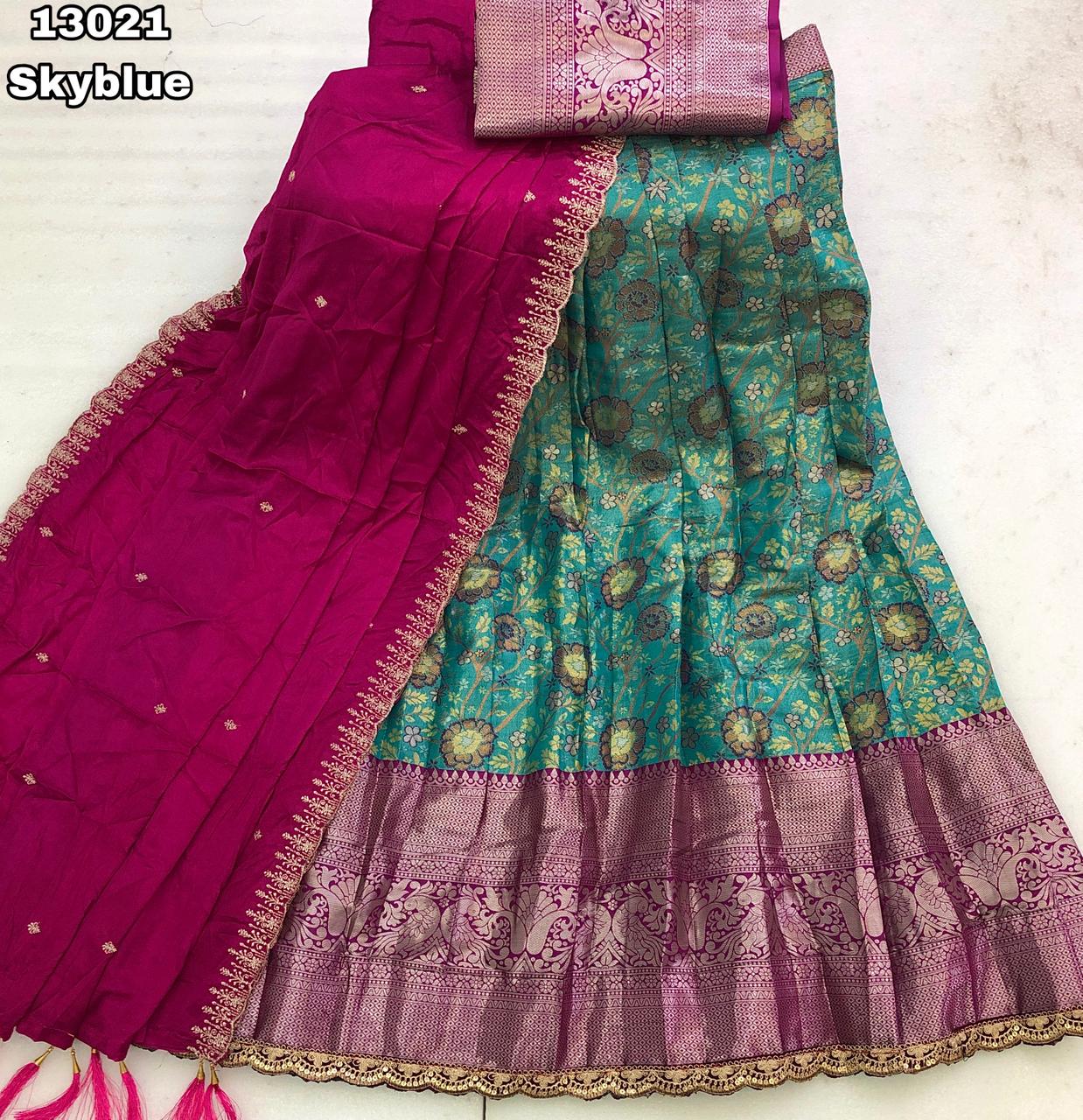 Kanjivaram Half Saree