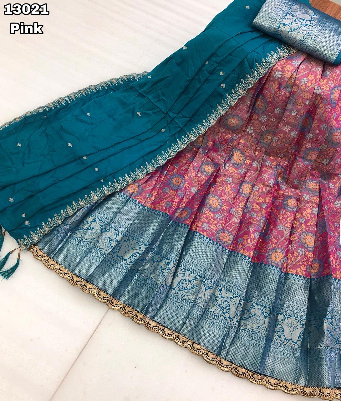 Kanjivaram Half Saree