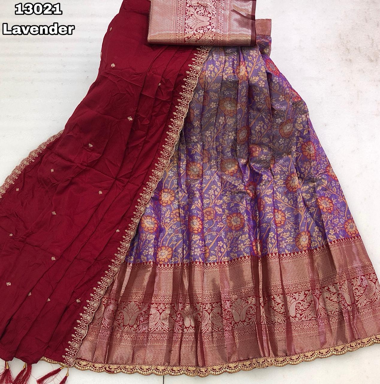 Kanjivaram Half Saree