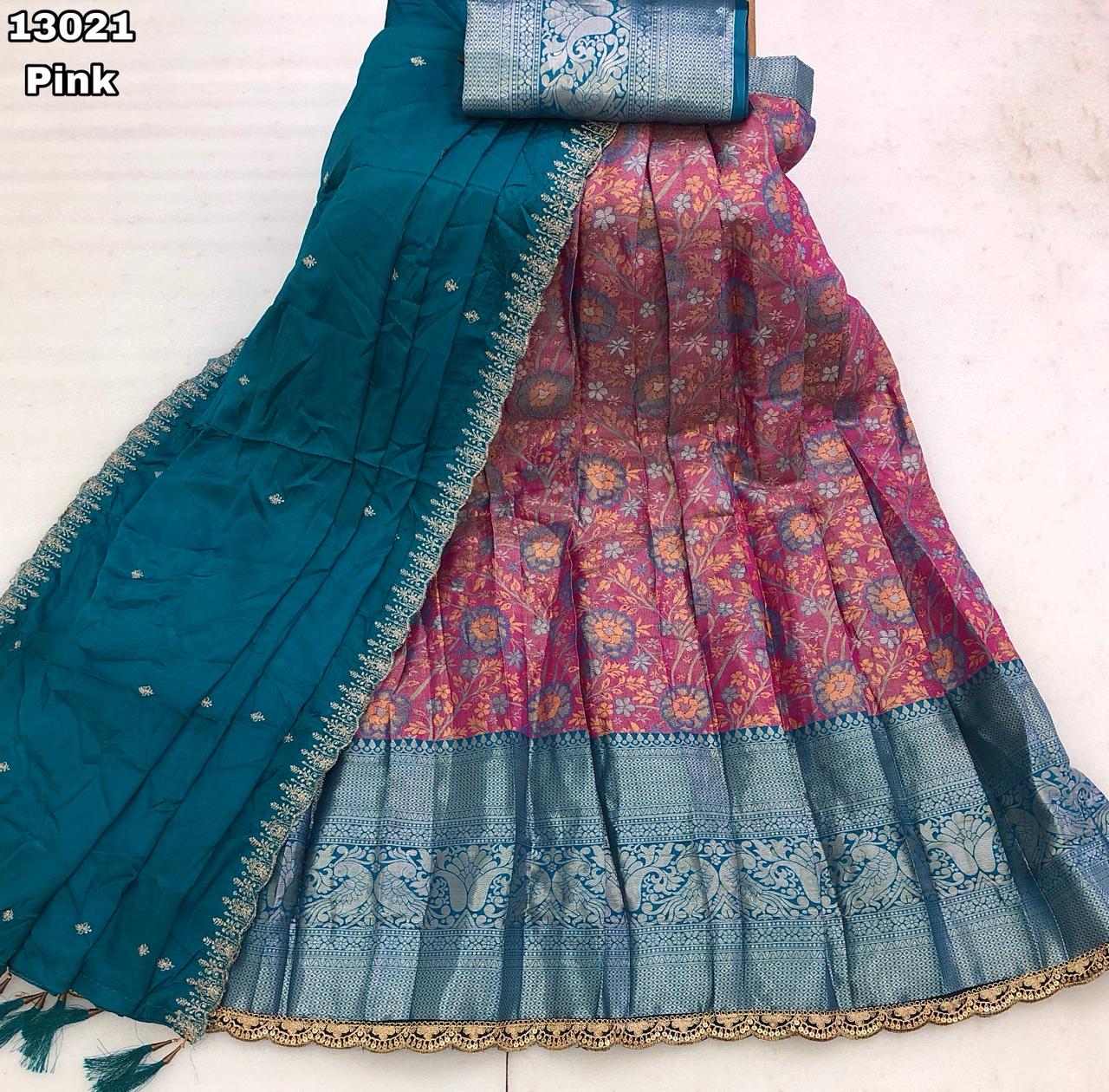 Kanjivaram Half Saree