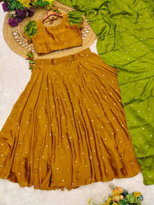 Mustard Gold - Lehenga