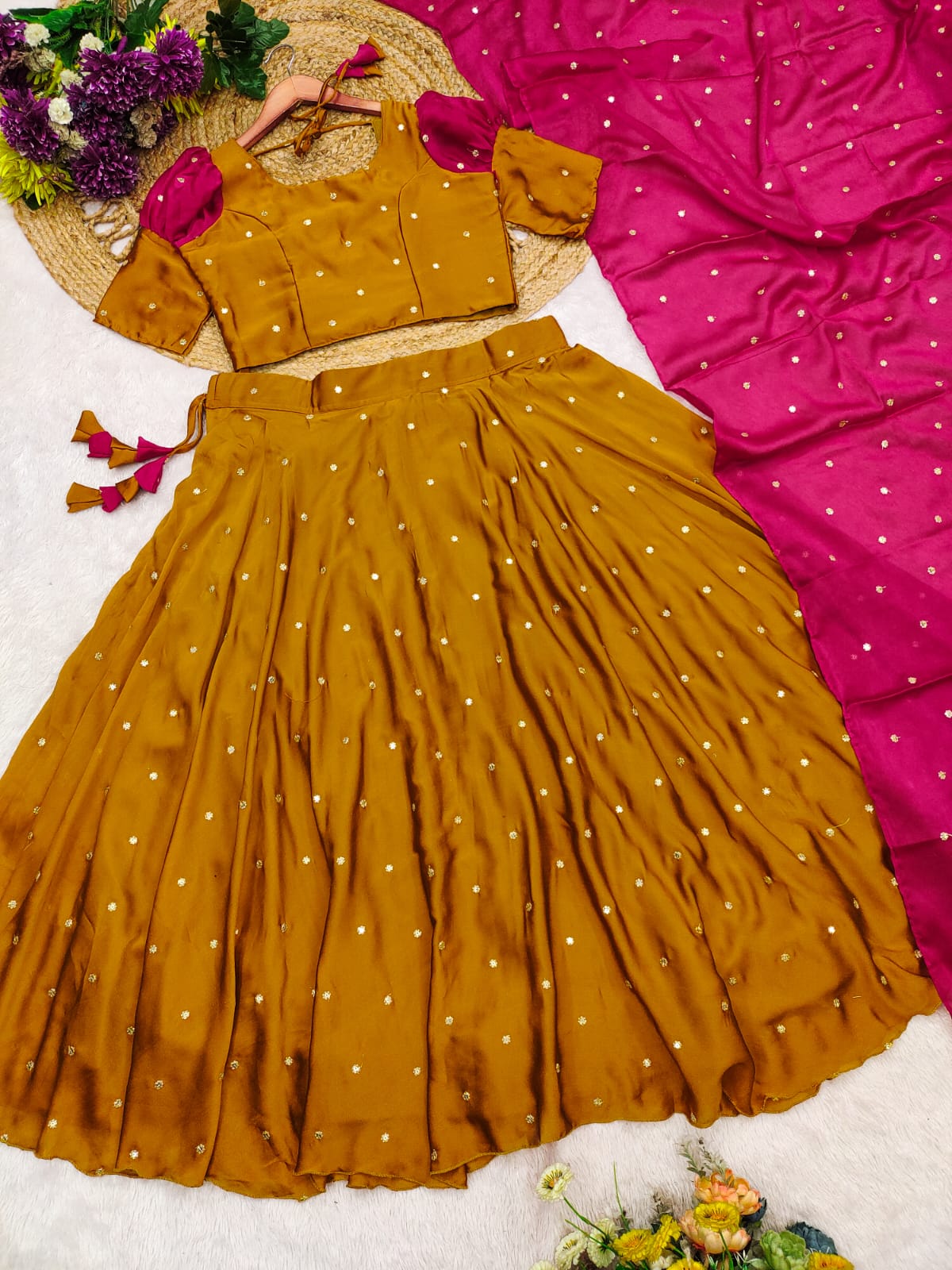 Mustard Gold - Lehenga