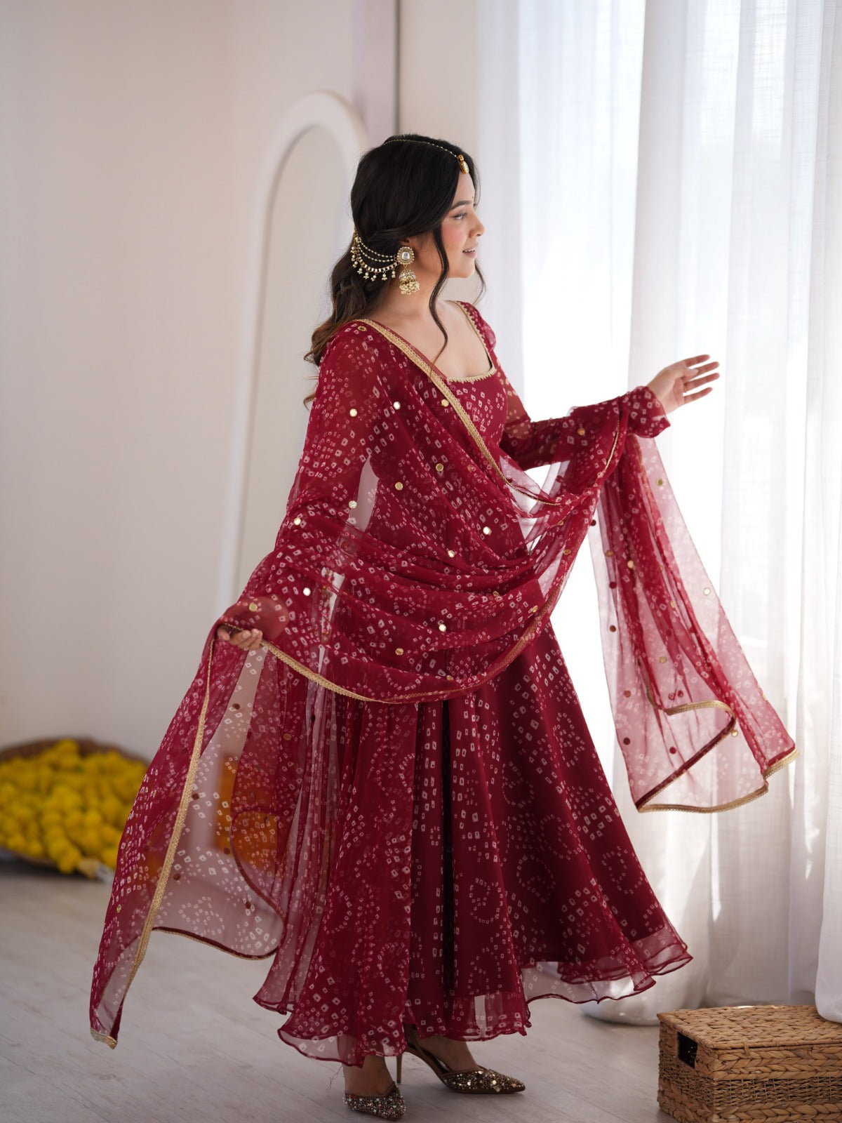 Red Rose Anarkali