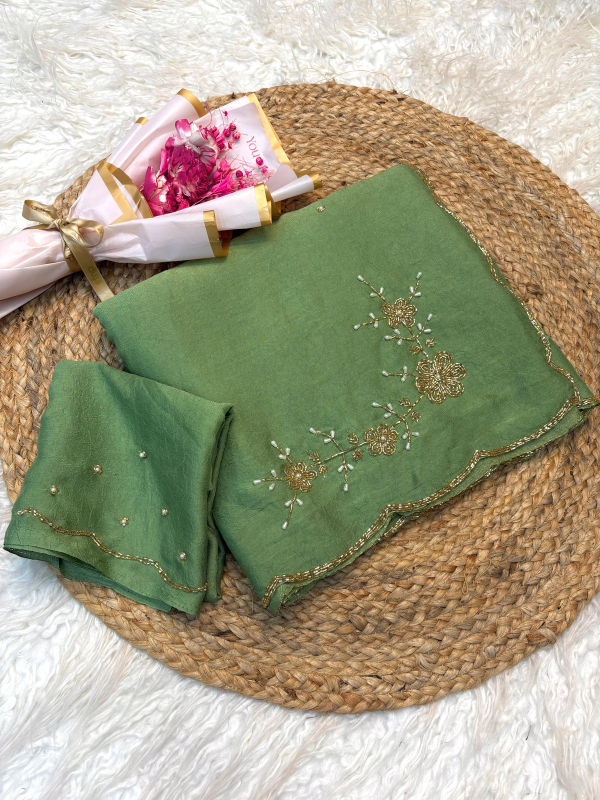 Crush Rangoli Saree