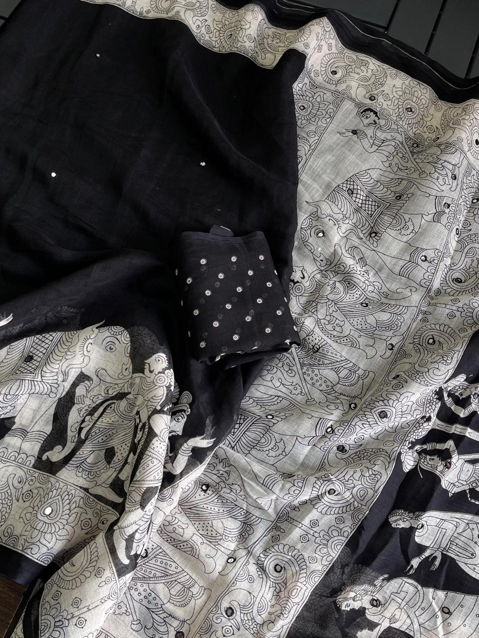Kalamkari Printed Saree