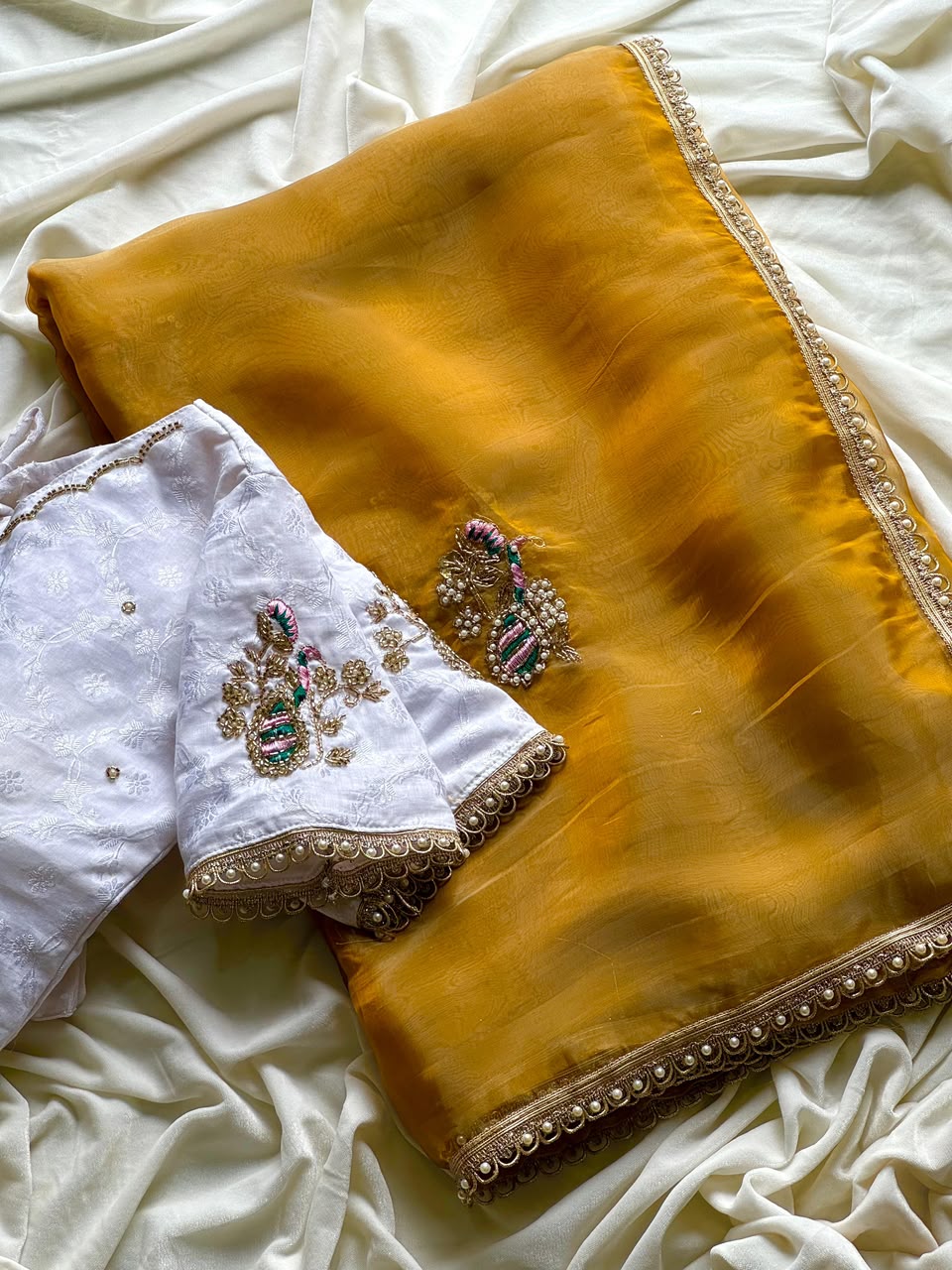 Glitter Tissue Saree
