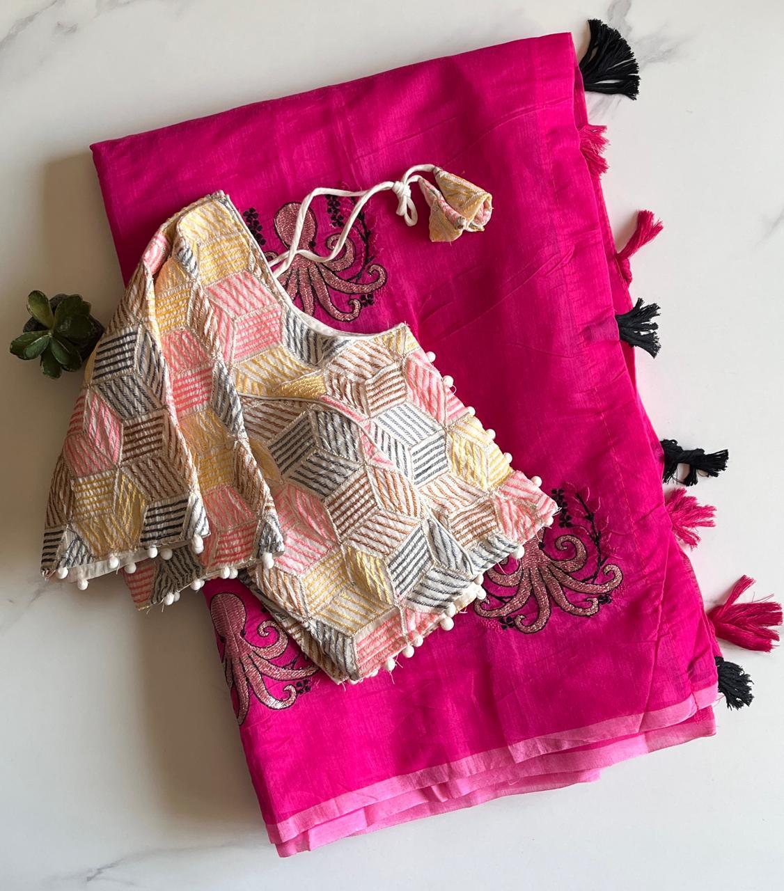 Octopus Printed Saree
