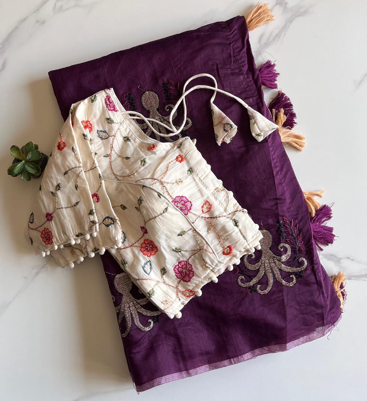 Octopus Printed Saree