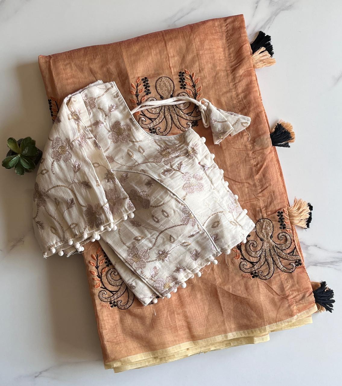 Octopus Printed Saree