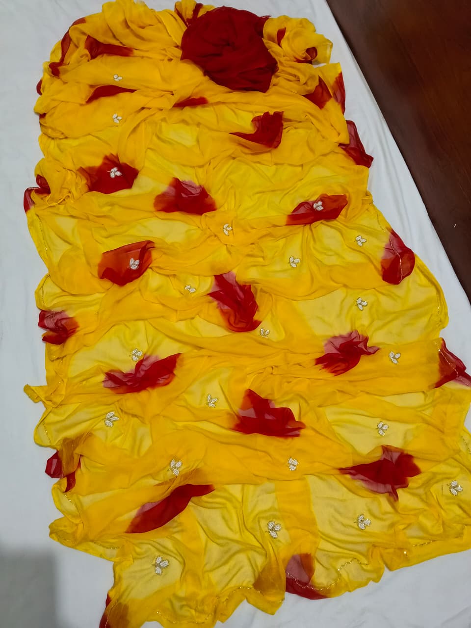 Leaf design saree