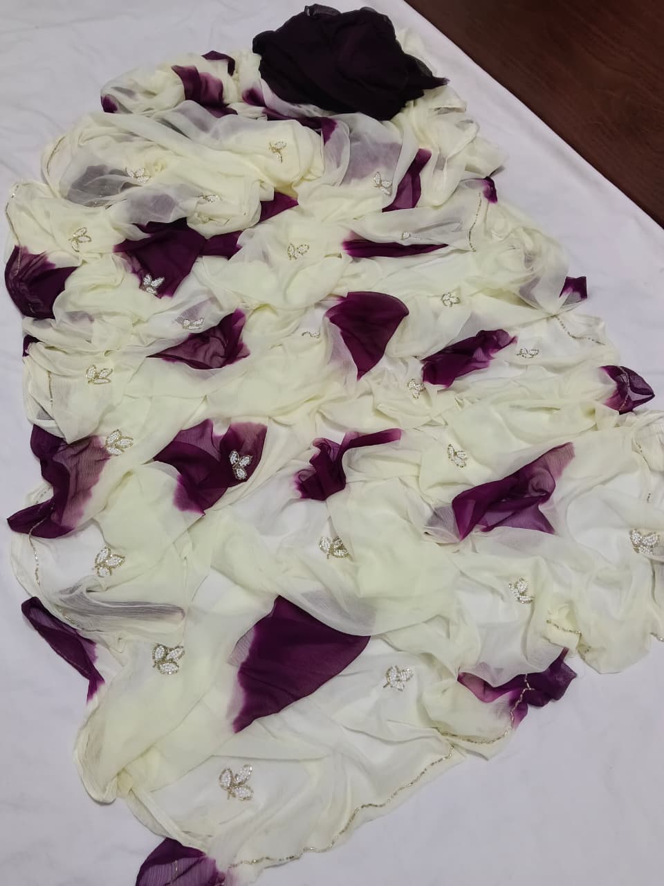 Leaf design saree