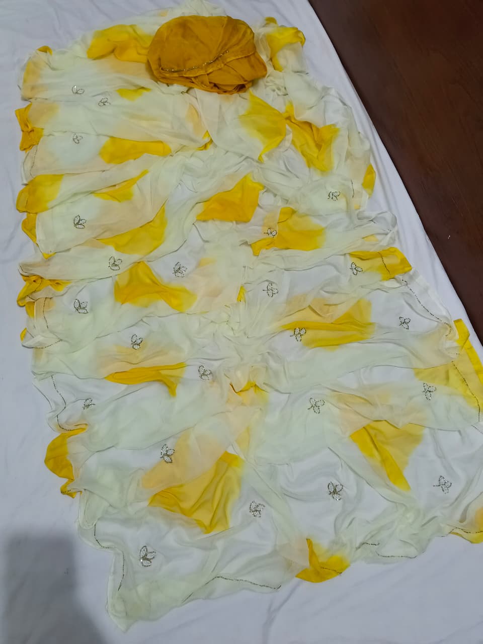 Leaf design saree