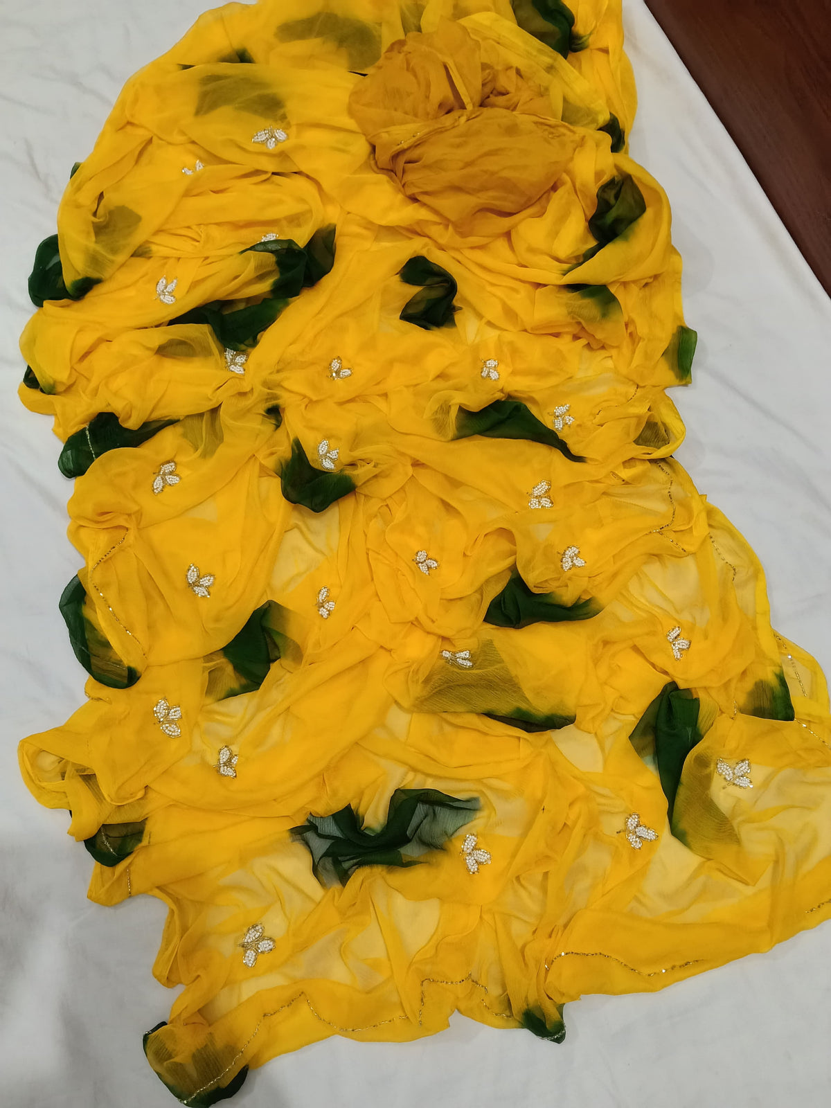 Leaf design saree