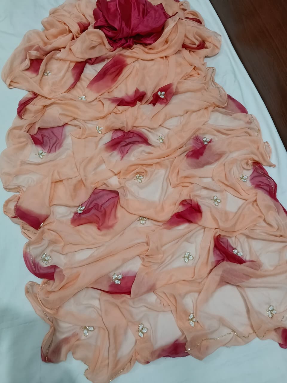 Leaf design saree