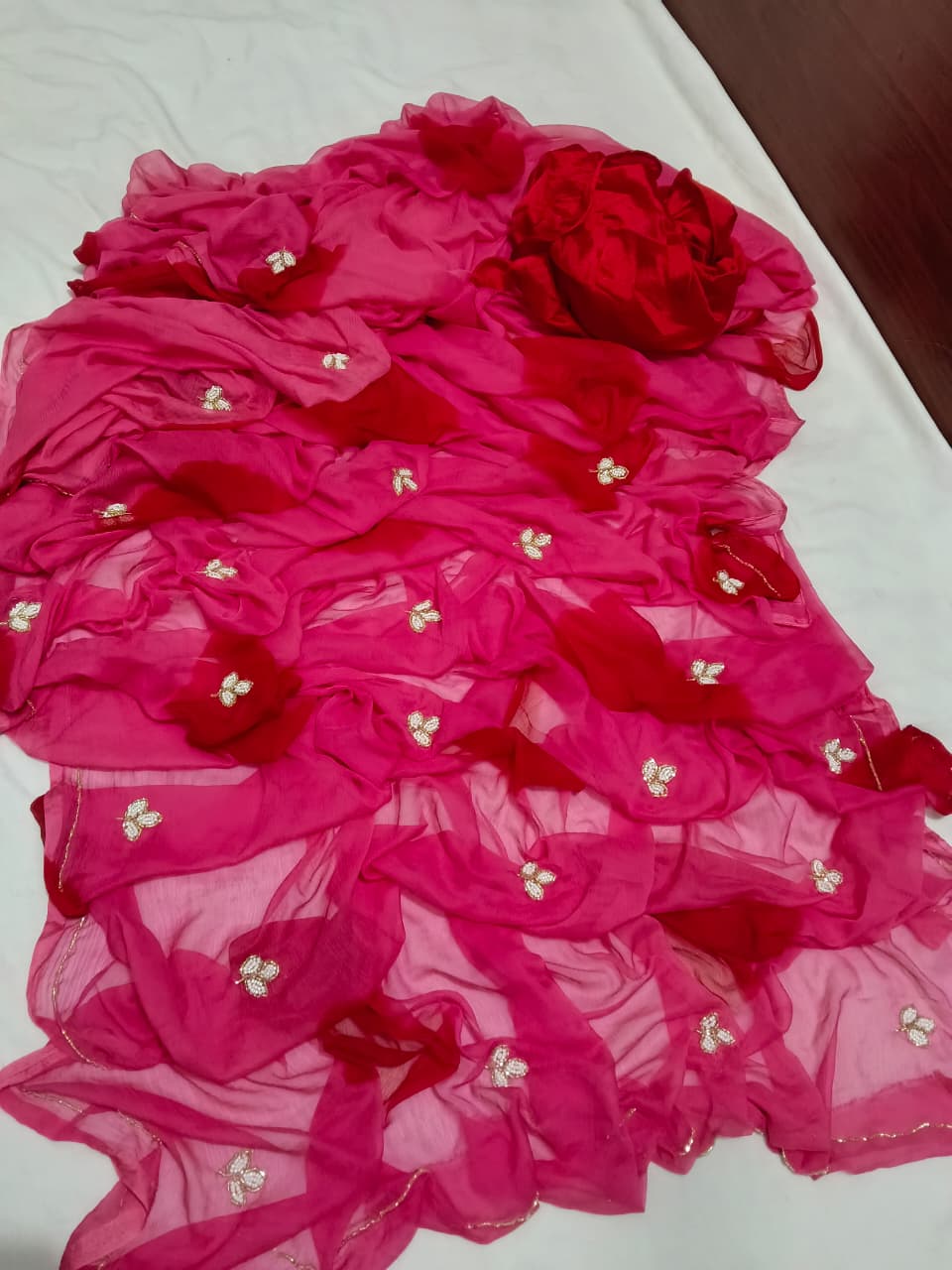 Leaf design saree