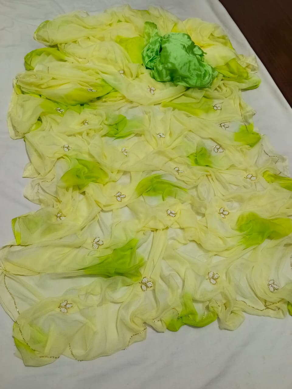 Leaf design saree