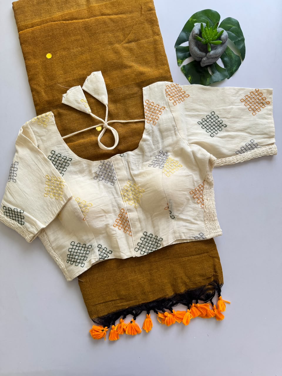 Khadi cotton Saree