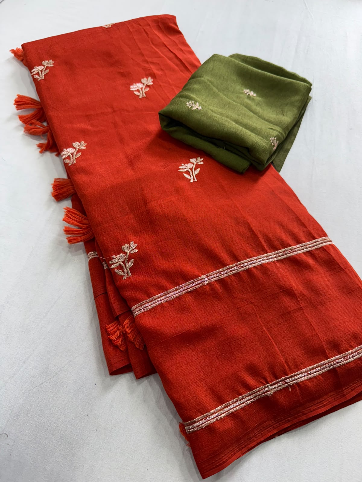 Floral Cottan Saree