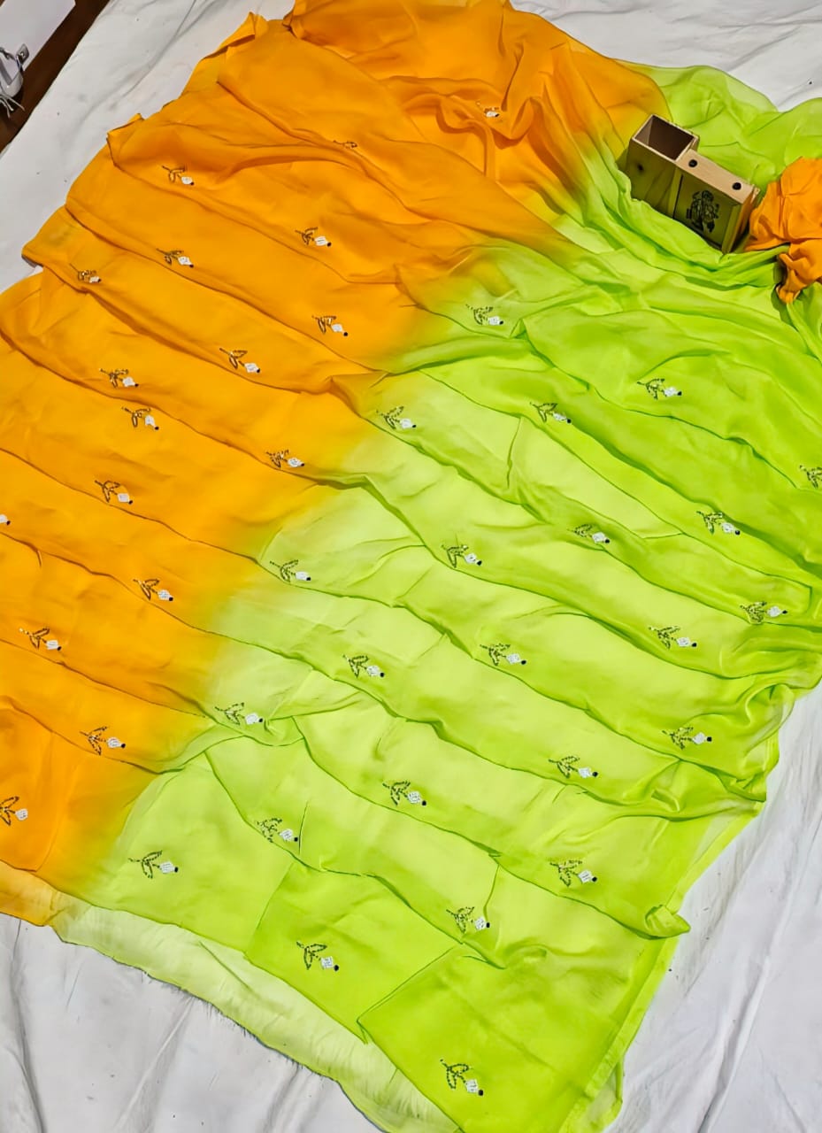 Beautiful Hand work Saree