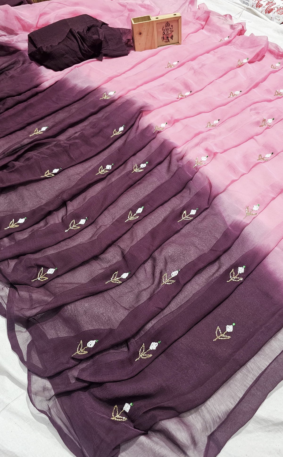 Beautiful Hand work Saree